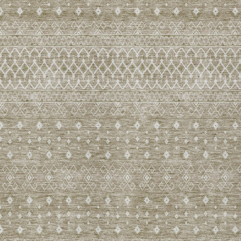 HomeRoots Tribal Transitional Rectangle Outdoor Rug