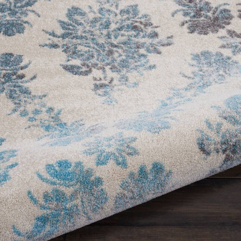 Nourison Tranquil French Country Floral Damask Area Rug