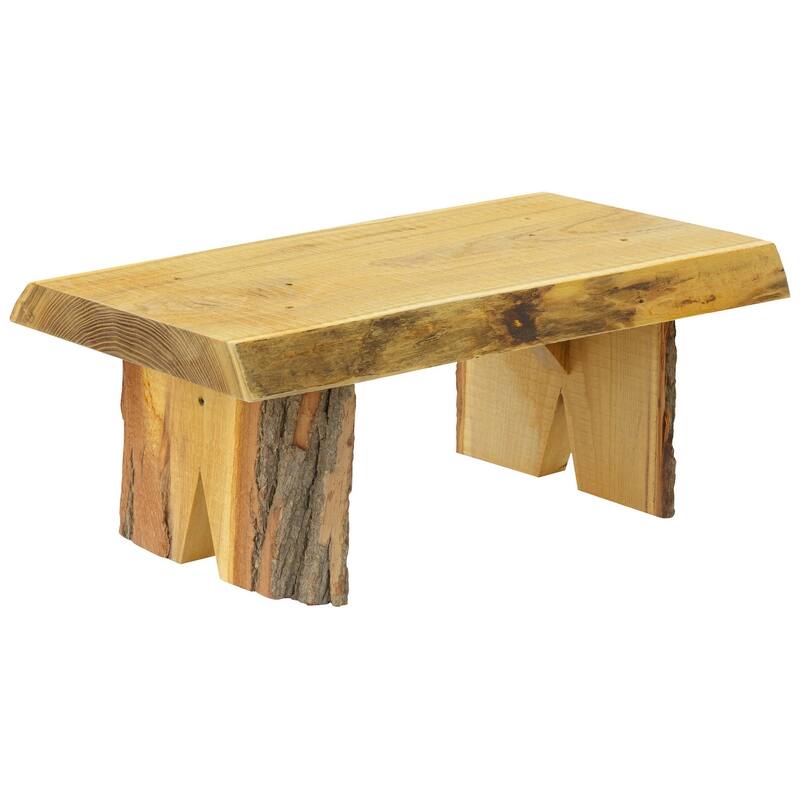 Live Edge Locust Wood 2' Briar Patch Flower Pot Bench - Natural Stain