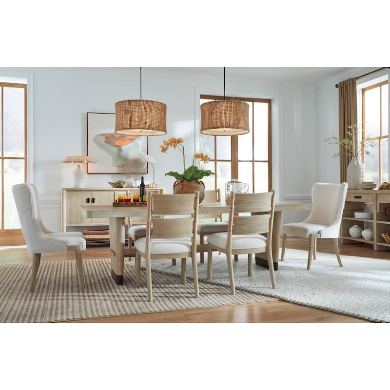 Salt Life Home Sunset Cove Sanibel Brown Upholstered Side Chair Two Pack - 20''W x 23.16''D x 36.5''H