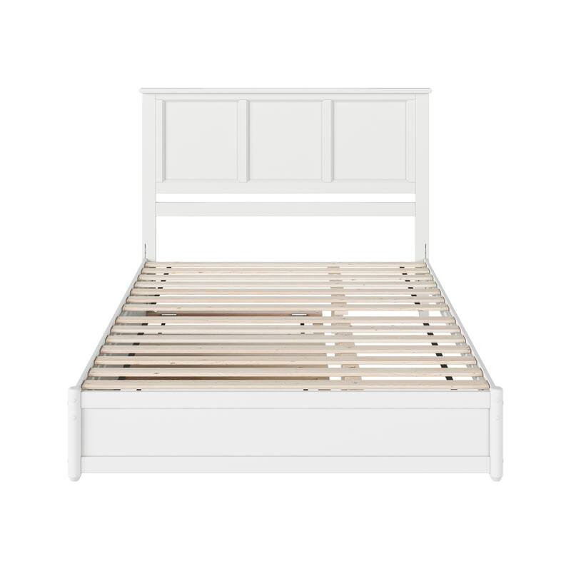 Felicity Platform Bed with Panel Footboard and Twin XL Trundle