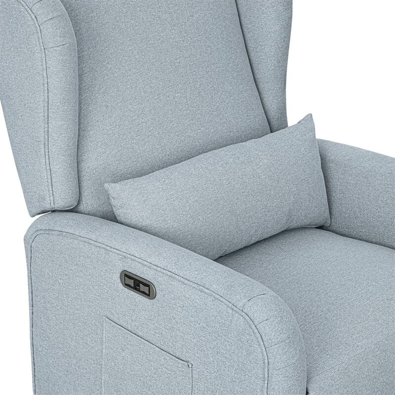 Madison Park Candace Power Recliner 3-in-1 with Swivel, Glider, USB Ports