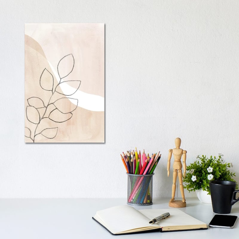 iCanvas "Neutral Plant" by Whales Way Canvas Print - 12x8x0.75