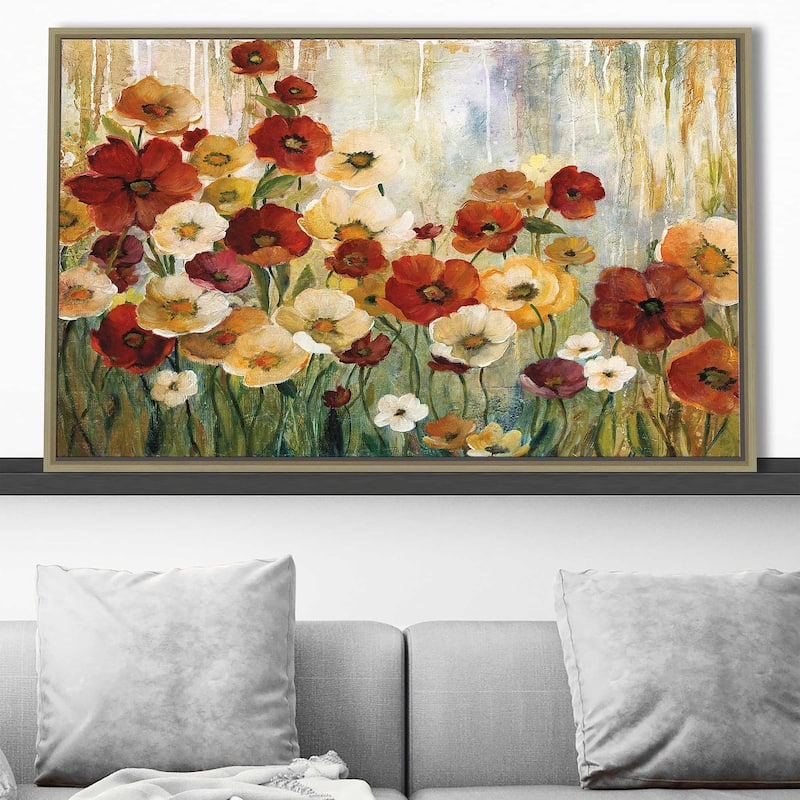 "Garden View" by Carol Robinson Print on Floating Canvas