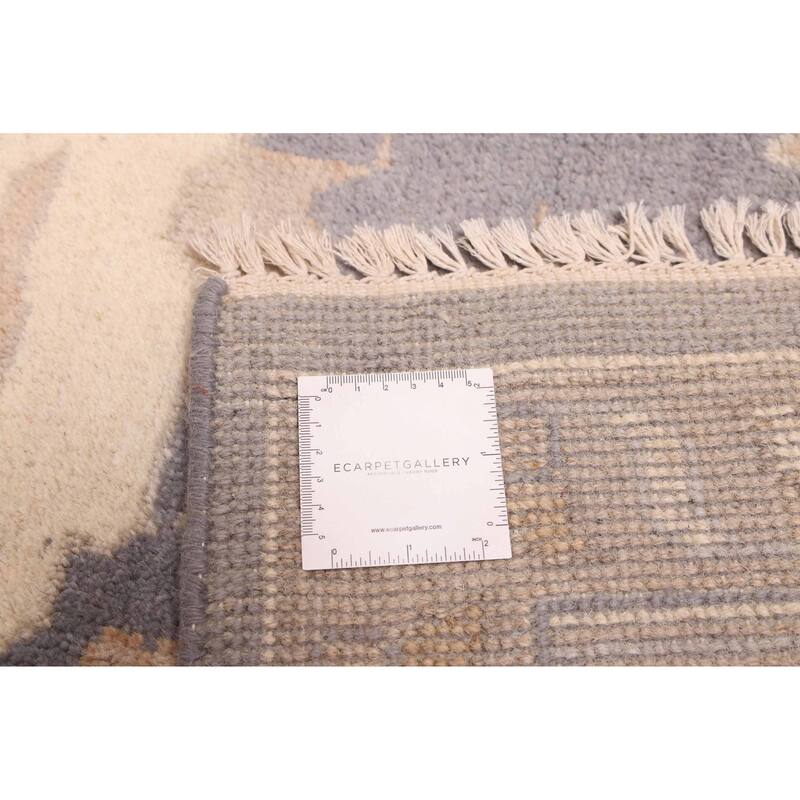 ECARPETGALLERY Hand-knotted Royal Oushak Dark Grey Wool Rug - 9'3 x 11'8