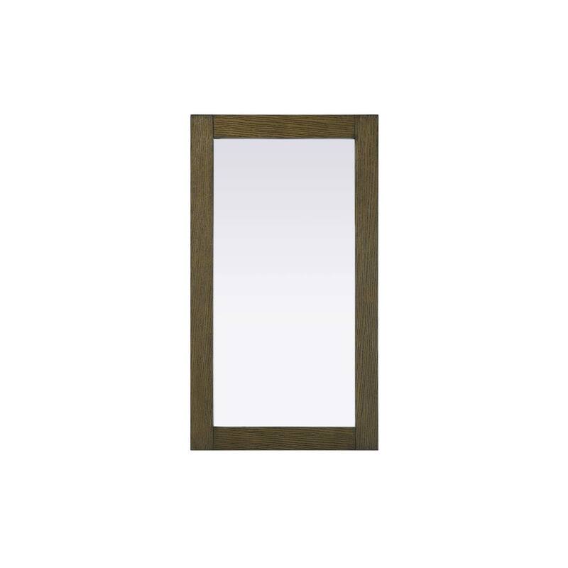 Solene Wooden Rectangle Mirror - Hazel Oak - 18" x 32"