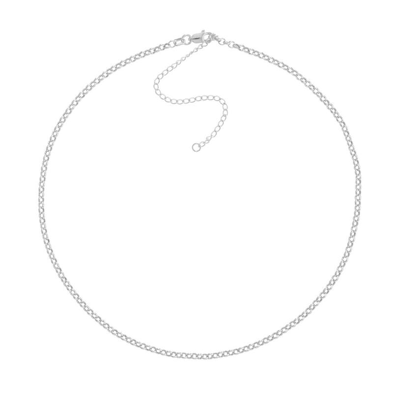 Curata 14k Yellow, Rose or White Gold 2.5mm 13"-16" Rolo Choker Necklace