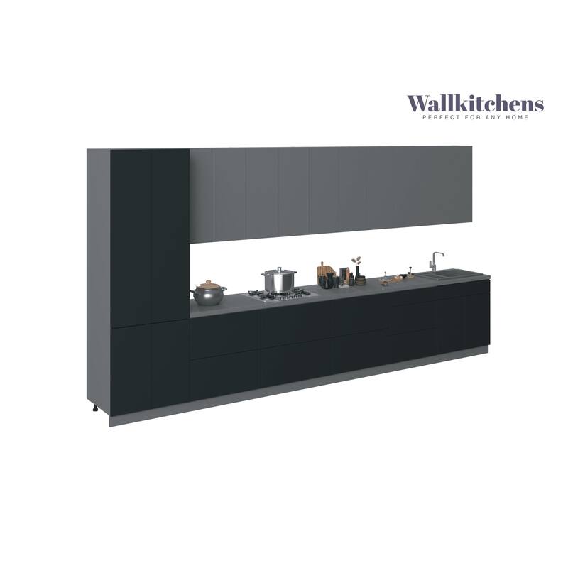 Kitchen Celestial Collection Black Color Base Size 15Ft Wide - 182x24 - Silver