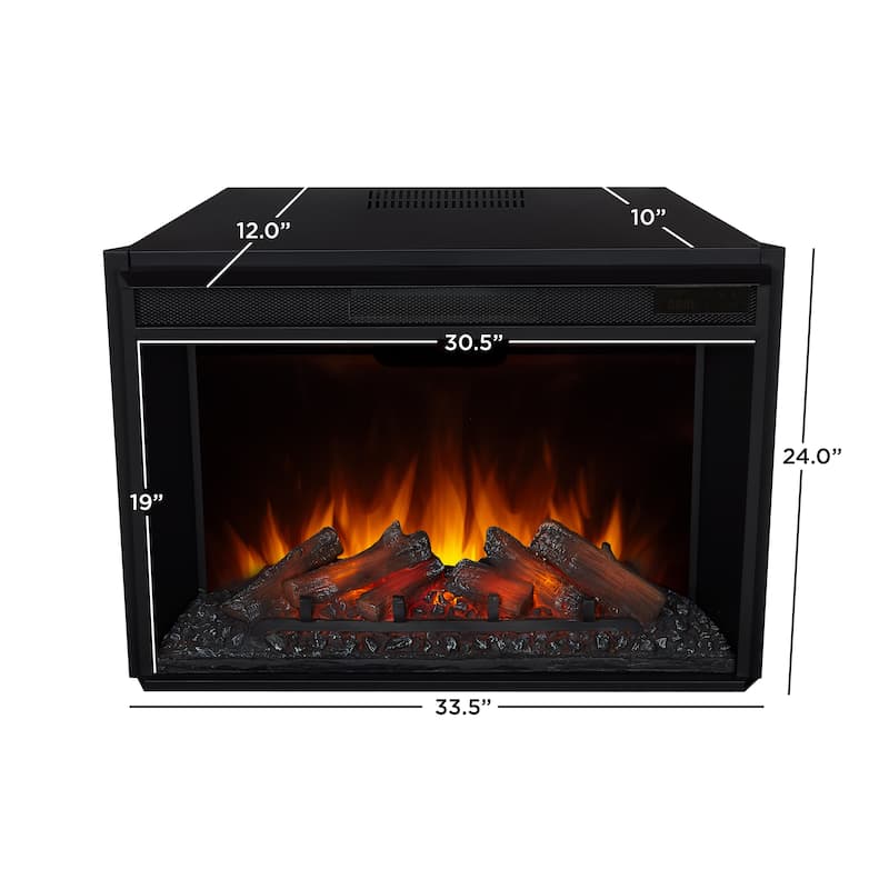 Odette Grand Electric Fireplace by Real Flame