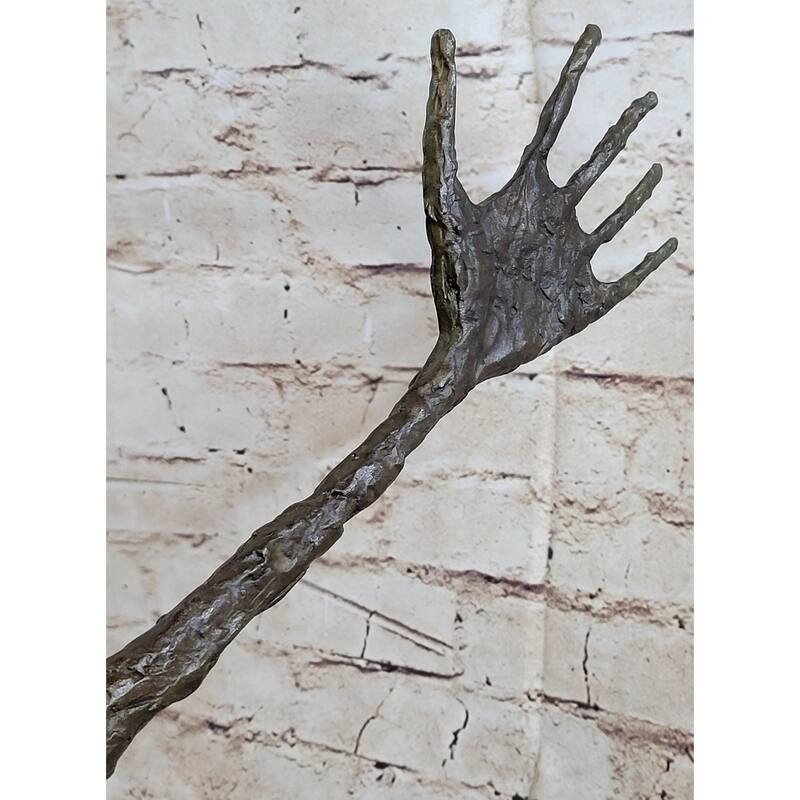 Thin Hand La Main By Alberto Giacometti Bronze Statue Sculpture Figure Brutalism 16 Inches X 18 Inches