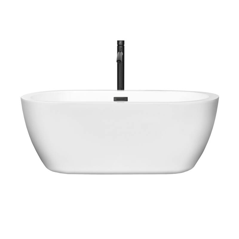 Wyndham Collection Soho 60" Free Standing Acrylic Soaking Tub with
