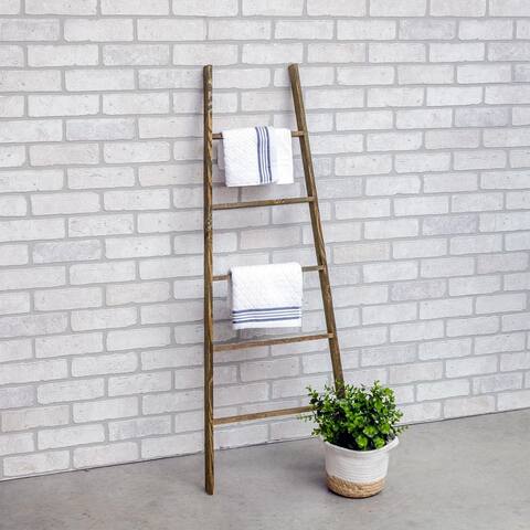 Furniture Pipeline Calluna Reclaimed Wood Rustic Accent Ladder