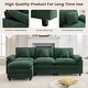 preview thumbnail 68 of 109, Modular Cloud Chenille Sectional Sofa with Ottomans, Deep Seat Convertible L-Shaped or U-Shaped Couch