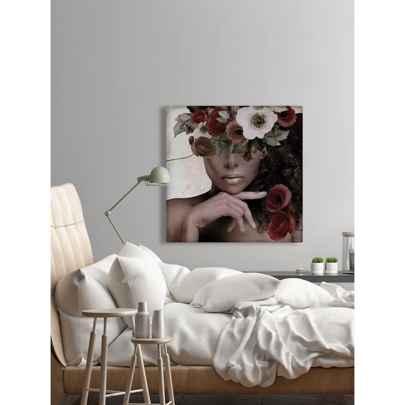 'Charming Beauty' Painting Print on Wrapped Canvas