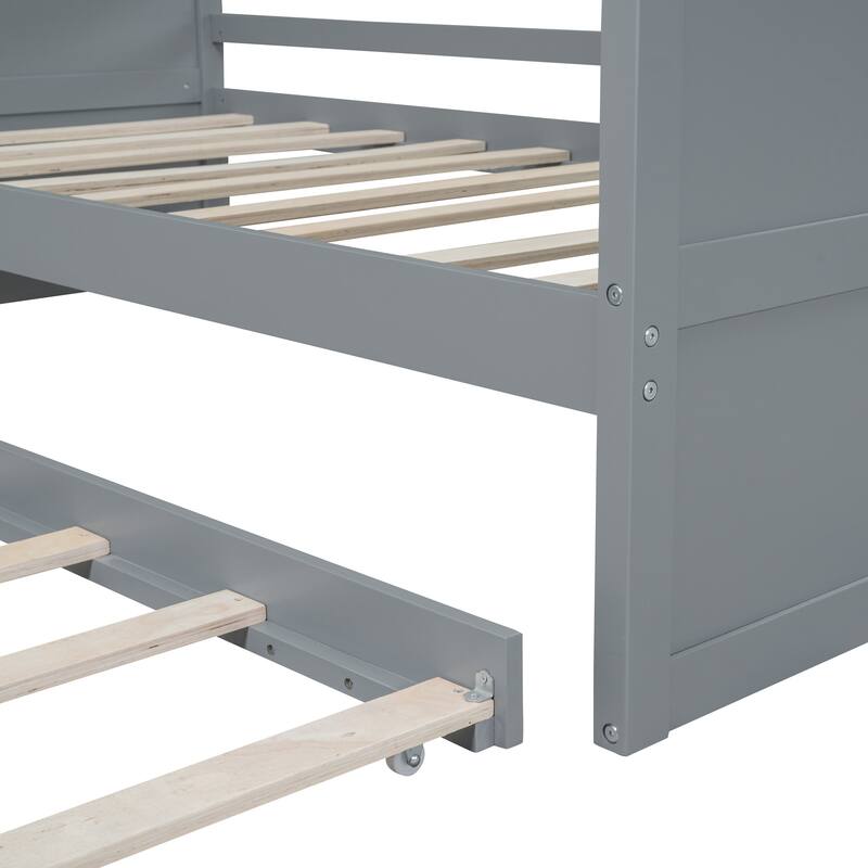 Canopy Day Bed with twin size Trundle