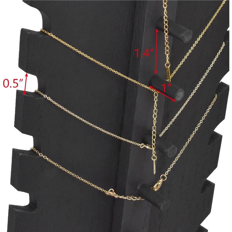 Wooden Freestanding Necklace Easel Display - S