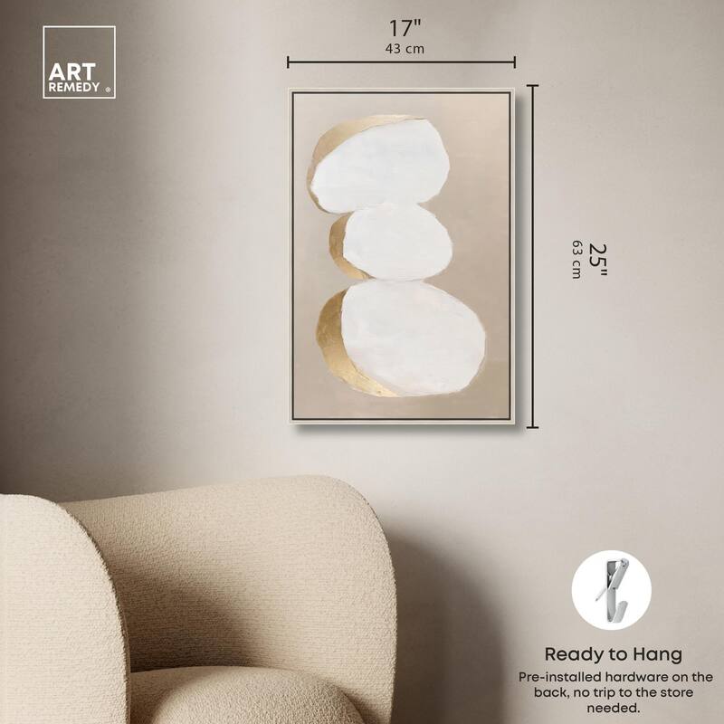 Stacked Stones I Canvas by Art Remedy
