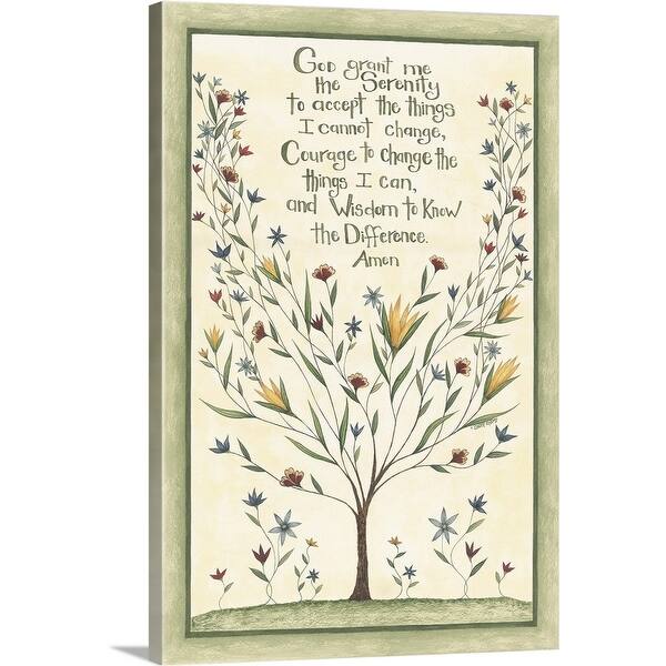 Shop Serenity Prayer Canvas Wall Art Overstock 16892988