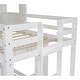 preview thumbnail 10 of 9, Wood Twin over Full Bunk Bed with Playhouse & Custom Layout