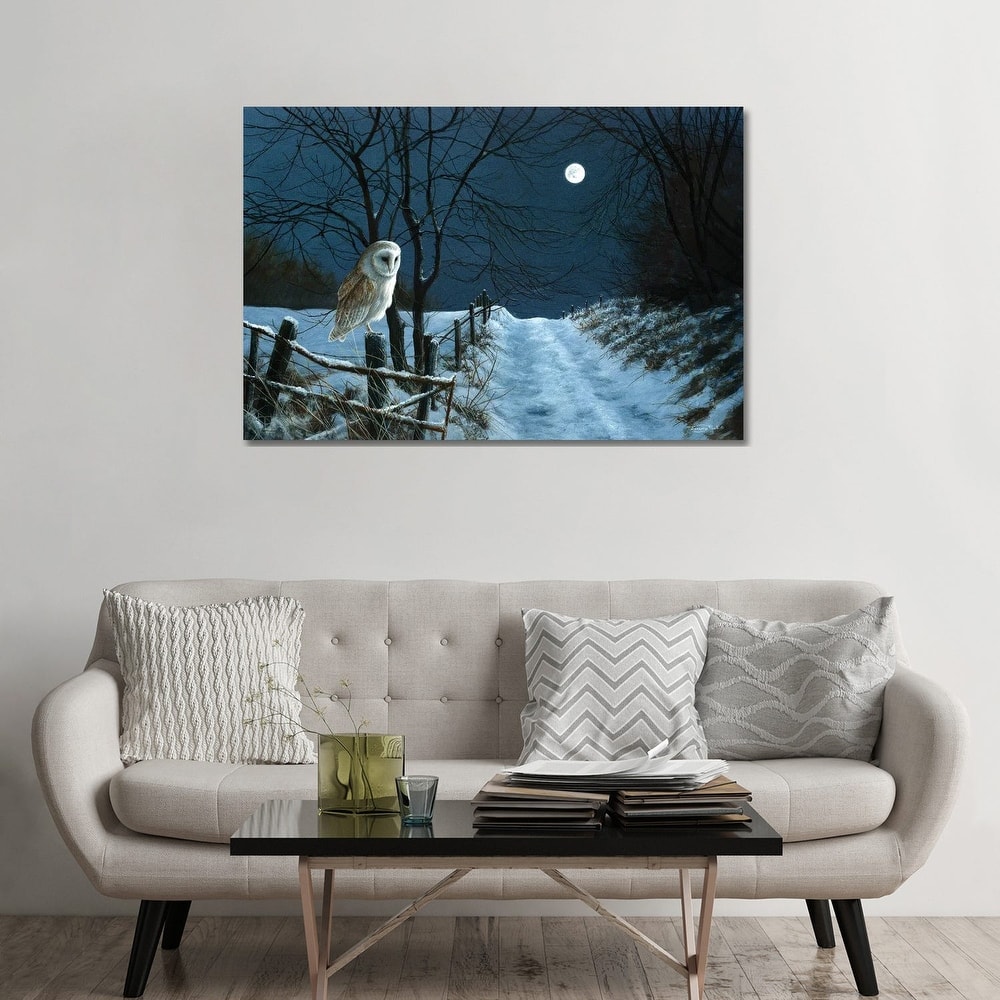 iCanvas "Hunter's Moon - Barn Owl" by Jeremy Paul Canvas Print