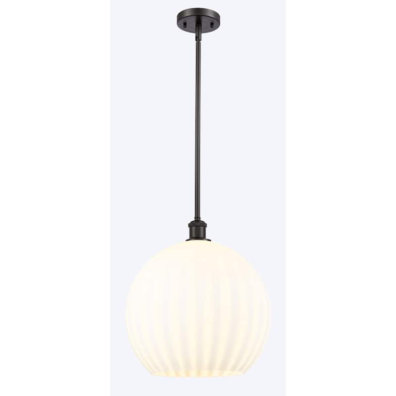 Innovations Lighting 516-1S-17-14 White Venetian Pendant White