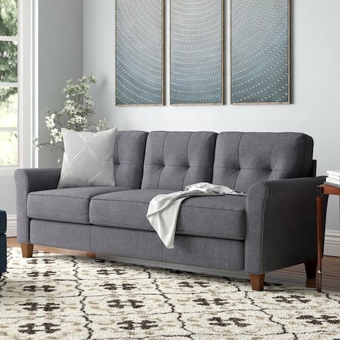 Kouchouk 78.7'' Linen Flared Arm Sofa