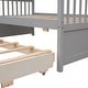 preview thumbnail 48 of 49, Separable Twin Over Full Bunk Bed Storage Platform Bed with with Pull-out Trundle, Drawers, Ladder and Safety Fence