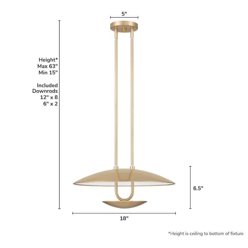 Hunter Sunset Ridge Large Pendant - Entry, Dining Room, Kitchen - Modern, Contemporary, Transitional.