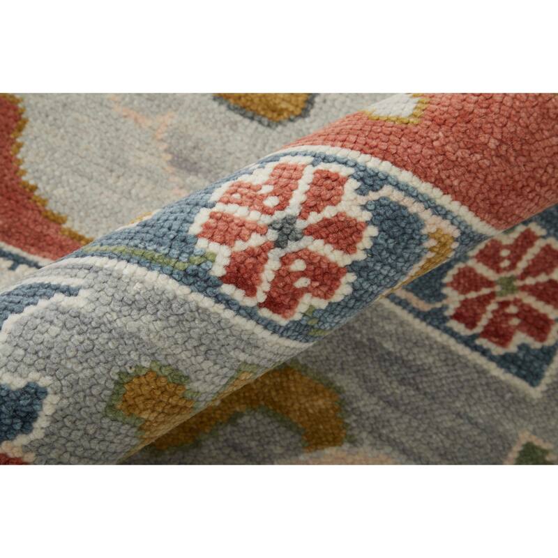Grand Bazaar Larson Hand Knotted Floral & Botanical Transitional Area Rug