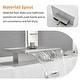 preview thumbnail 6 of 10, Waterfall Deck Mount Tub Faucet With Handheld Shower Brass Roman Bathtub Faucet Modern Tub Filler With Sprayer