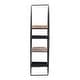 preview thumbnail 15 of 14, Montfort Round Modern Metal and Wood 4-tier Hanging Wall Shelf