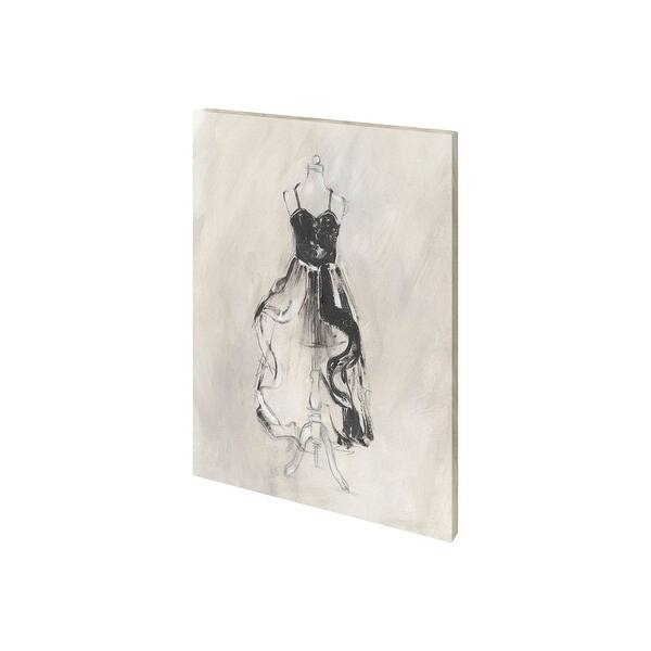 Black Evening Gown II (28 x 38) Canvas Art Print - Bed Bath & Beyond ...