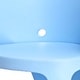preview thumbnail 4 of 4, Fyna 16 Inch Kids Chair with Curved Back, Set of 4, Elephant Trunk Design, Blue