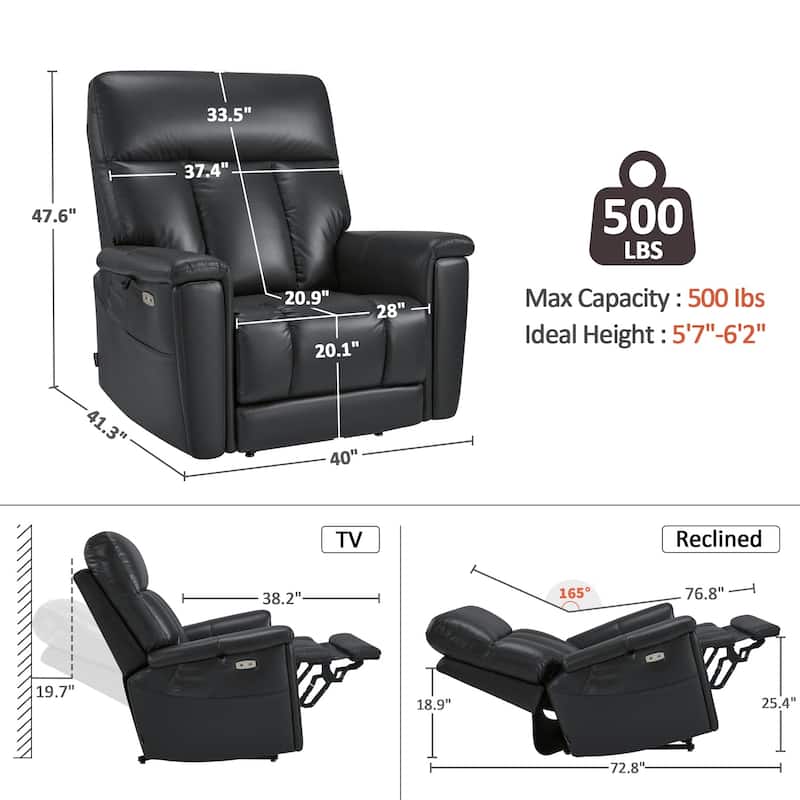 MCombo Heavy Duty Lift Chair for Elderly, Extra Wide Dual Motor Power Lift Recliner 450lbs