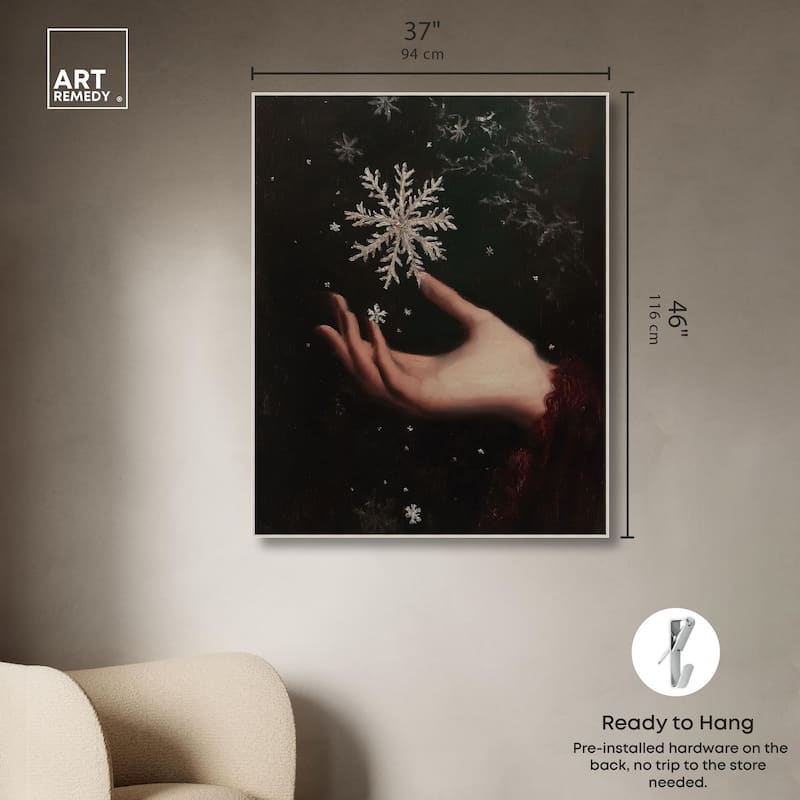Holding Winter Canvas by Art Remedy