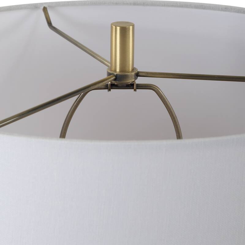 Uttermost Meltdown Ivory Teal Table Lamp - 28.5'' H X 16'' W X 16'' D