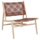 preview thumbnail 55 of 62, SAFAVIEH Bandelier Open Leather Weave Squared Accent Chair. - 26" W x 32" D x 31" H