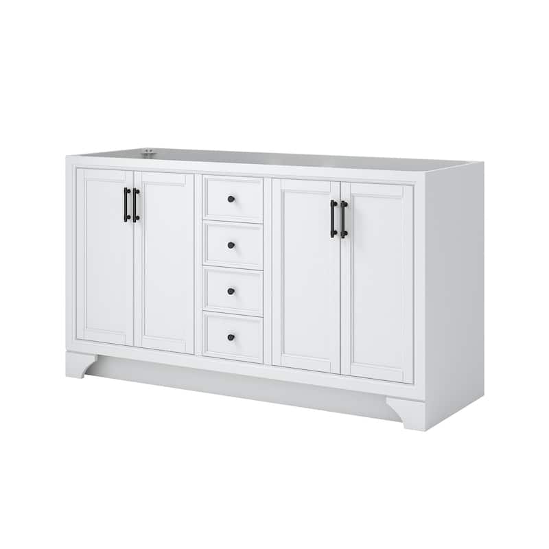 CRAFT + MAIN LCVT6122D-QSW Lanagan 61" Free Standing Double Basin