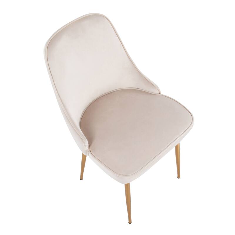 Silver Orchid Naldi Contemporary-Glam Velvet Dining Chair (Set of 2)