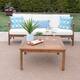 Option Teak + Cream Cushion