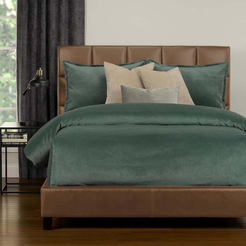 Mixology Padma 6-piece Bed Cap Comforter Set with Sewn Corners - Lagoon - Full