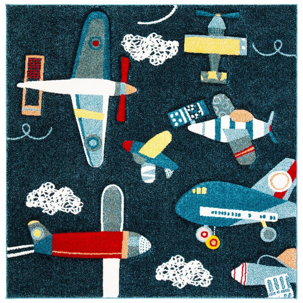 SAFAVIEH Carousel Kids Mindra Airplane Rug