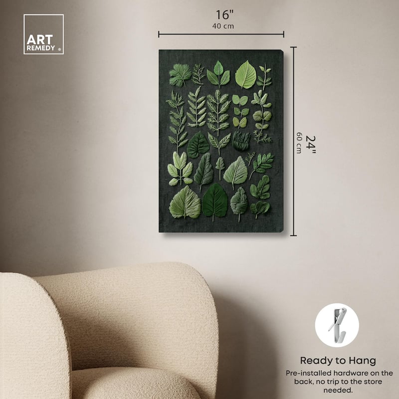 Leaf Library III Canvas by Art Remedy, Gallery Wrapped