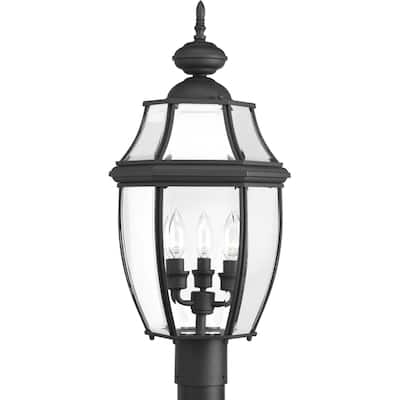 Progress Lighting New Haven 3 Light 23" High Outdoor Post Light with