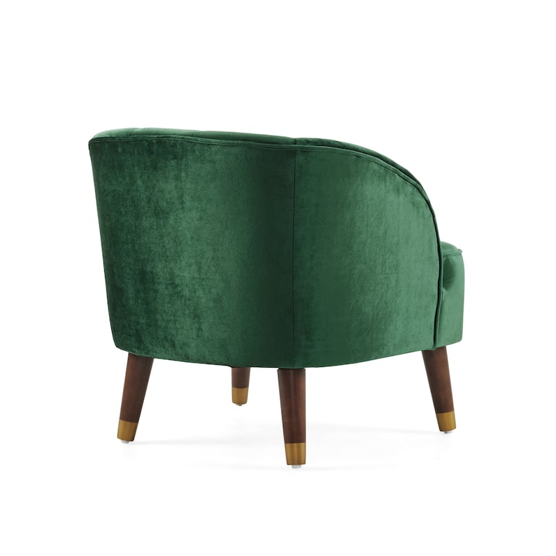 Emerald Modern 28.25" Upholstered Accent Chair With Sturdy Rubber Wood Legs for Living Room