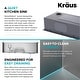 preview thumbnail 11 of 150, KRAUS Kore Workstation Drop-In Stainless Steel Kitchen Sink