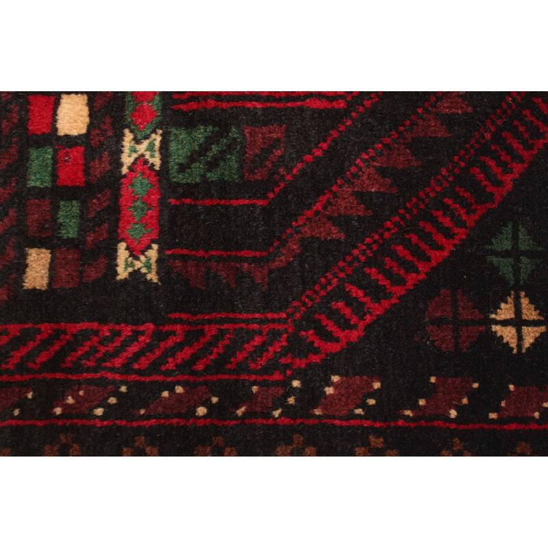 ECARPETGALLERY Hand-knotted Teimani Black Wool Rug - 2'10 x 4'6