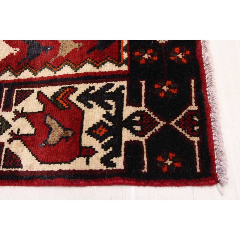 ECARPETGALLERY Hand-knotted Konya Anatolian Dark Red Wool Rug - 5'5 x 10'1