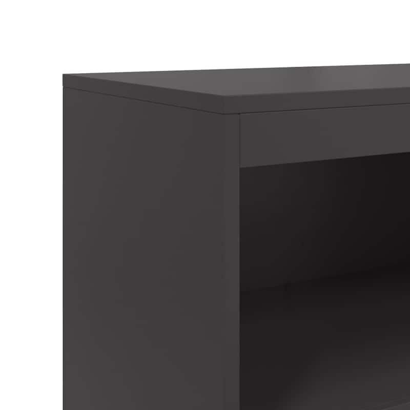 vidaXL Highboard Storage Side Cabinet Cupboard Living Room Furniture Steel - 27.0 x 15.2 x 48.6