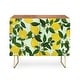 preview thumbnail 8 of 13, Deny Designs Lemons Credenza Cabinet Walnut-Gold-Legs